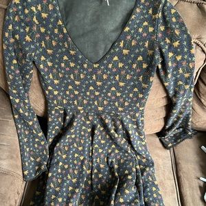 Urban outfitters long-sleeve, witchy, fall, fit & flare, skater dress